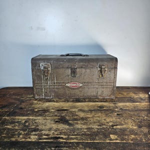 1950-talets Craftsman 6500 verktygslåda med bricka för mekaniker 46 cm L x 20 cm D x 23 cm H