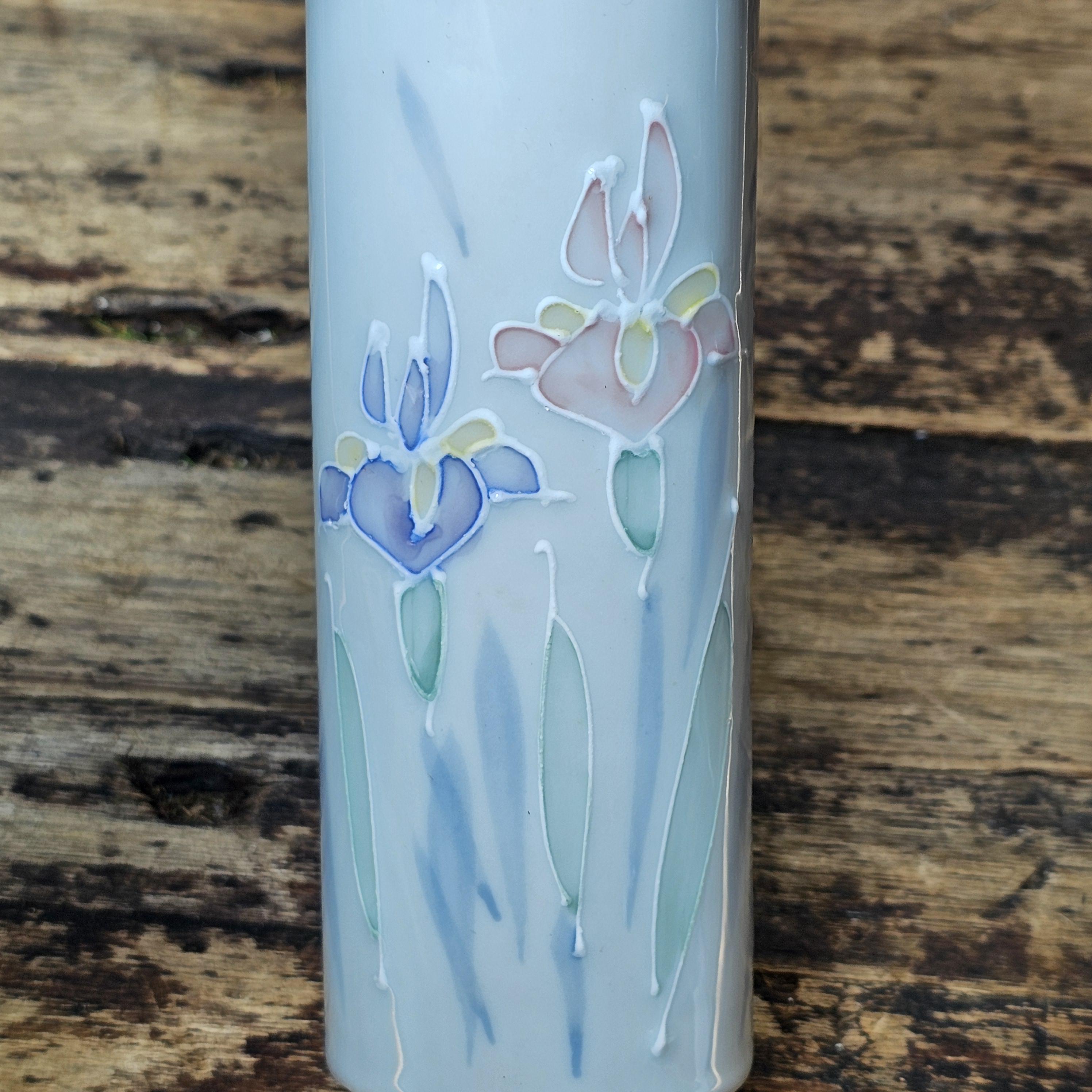 Vintage Otagiri Japan Floral Lite Hand Painted Vase - Etsy