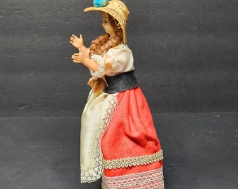 【希少・高級】イタリア人形 (フィレンツェ) ヴィンテージ フィレンツェ イタリア お土産人形 8 インチ - Etsy 日本