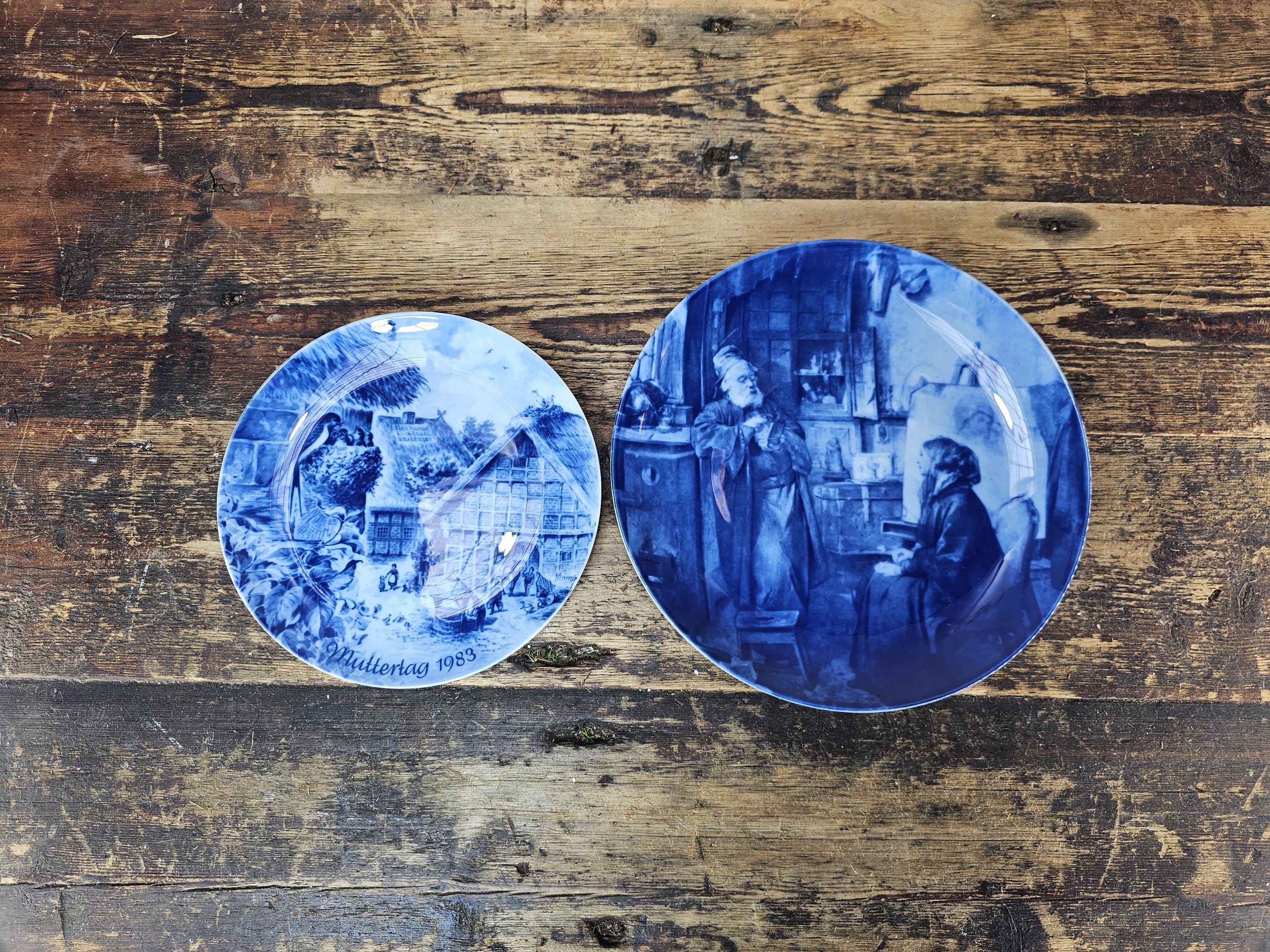 【激レア】ベルリン美術館　　ビンテージプレート Set of 2 Vintage Berlin Design Collector Plates - West Germany