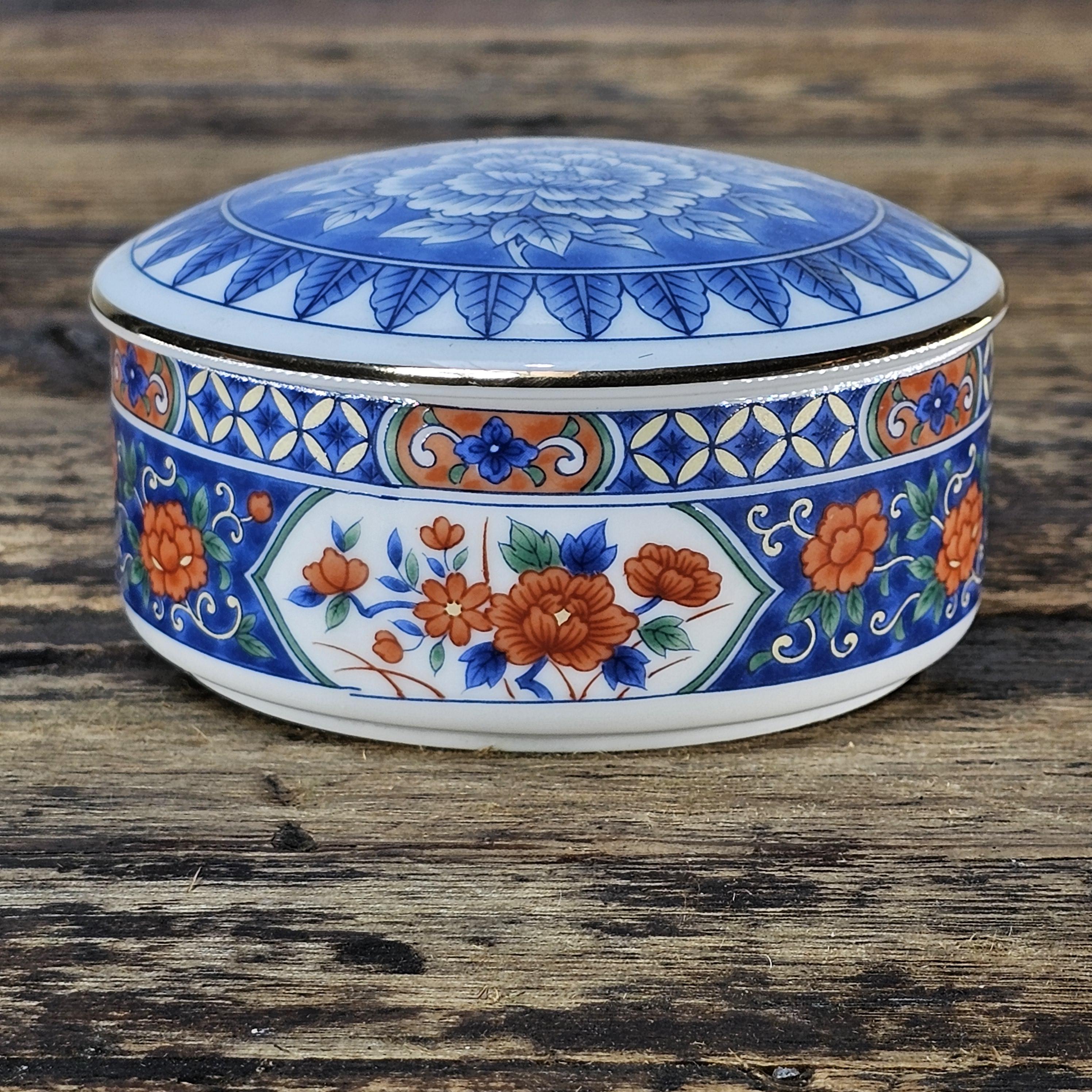 Vintage Tiffany & Co. Imari Pattern Porcelain Trinket Box | Made