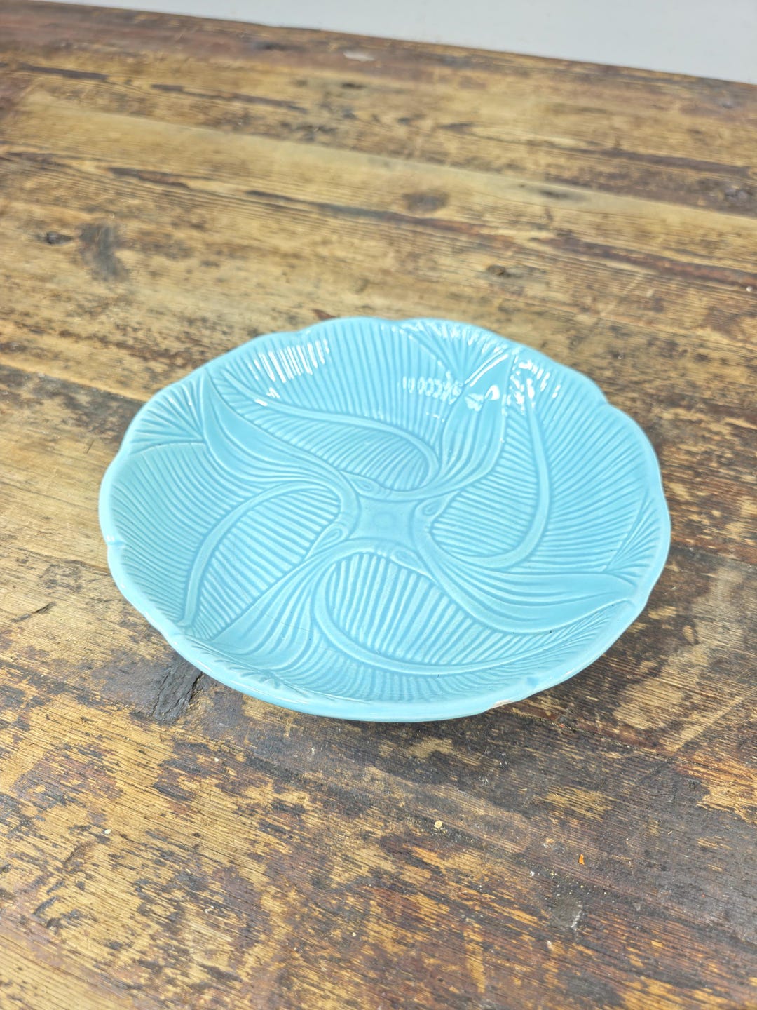Maurice of California Turquoise Ceramic Plate 8