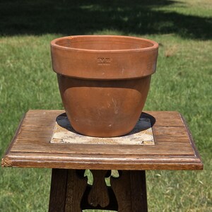 Vintage Italian Terracotta Planter Pot EV 16 Made in Italy 6.5
