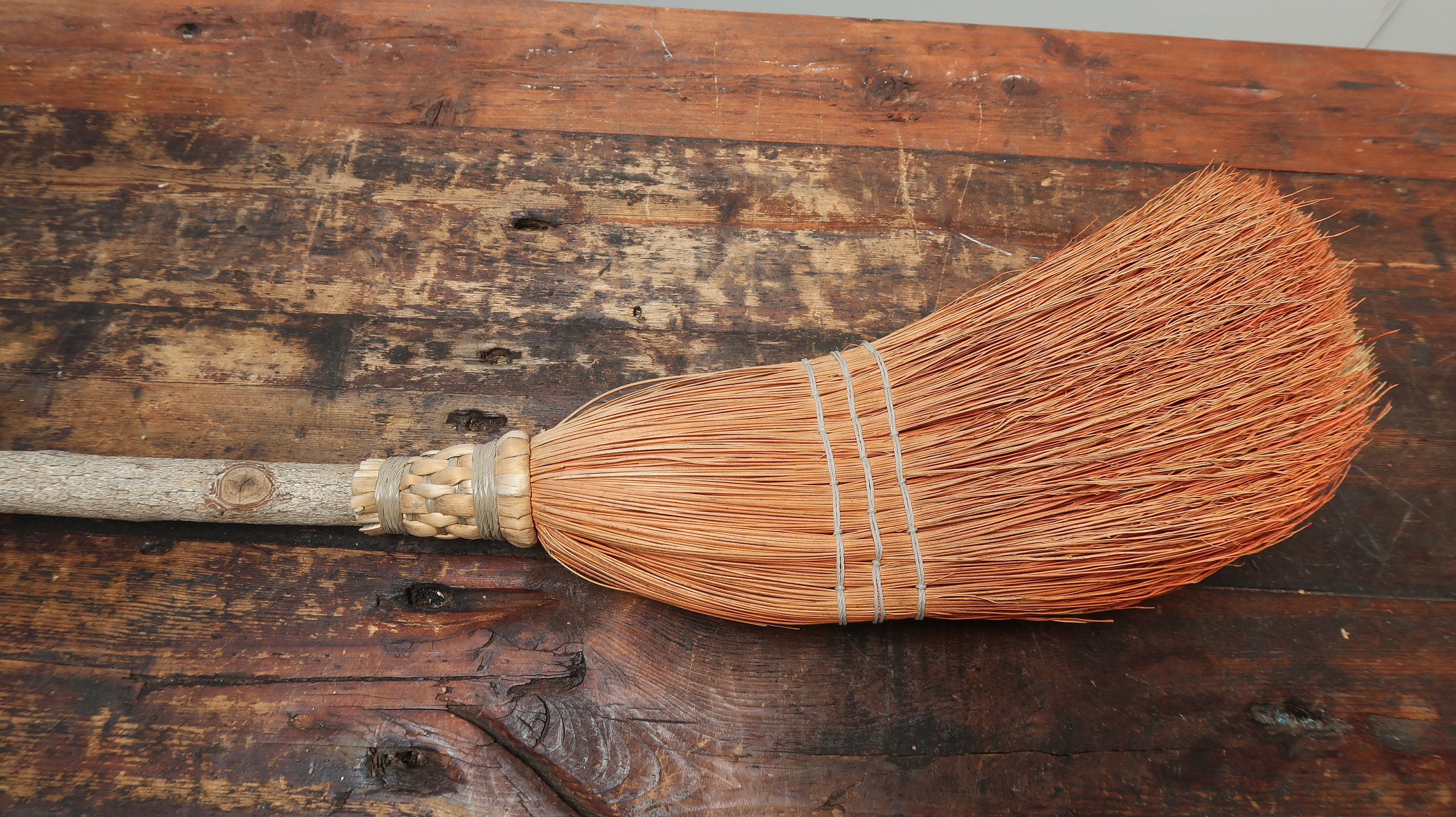 Set of 2 Besom Broom & Four Prong Pitchfork Vintage Gardening Tools - Etsy