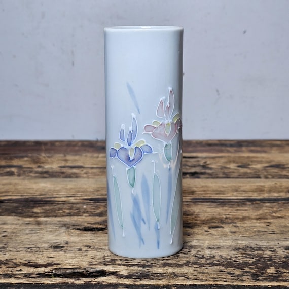 Vintage Otagiri Japan Floral Lite Hand Painted Vase - Etsy