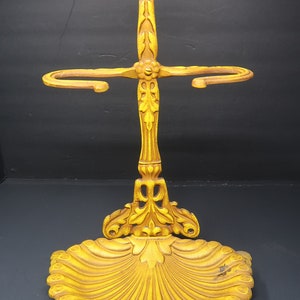ROYAL Aluminum Hearth Tool Holder Yellow Victorian L 10.75” x D 10” x H 16.5”