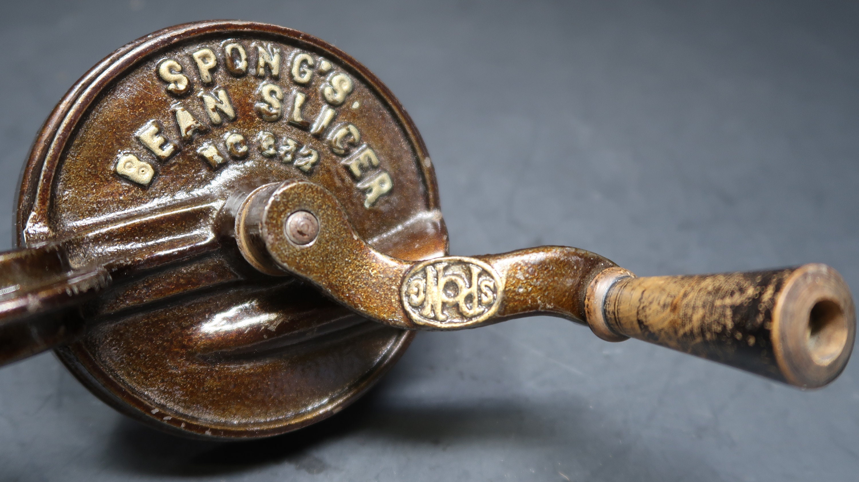 Antique Spong's Bean Slicer Table Mounted Bean Slicer Mo Etsy