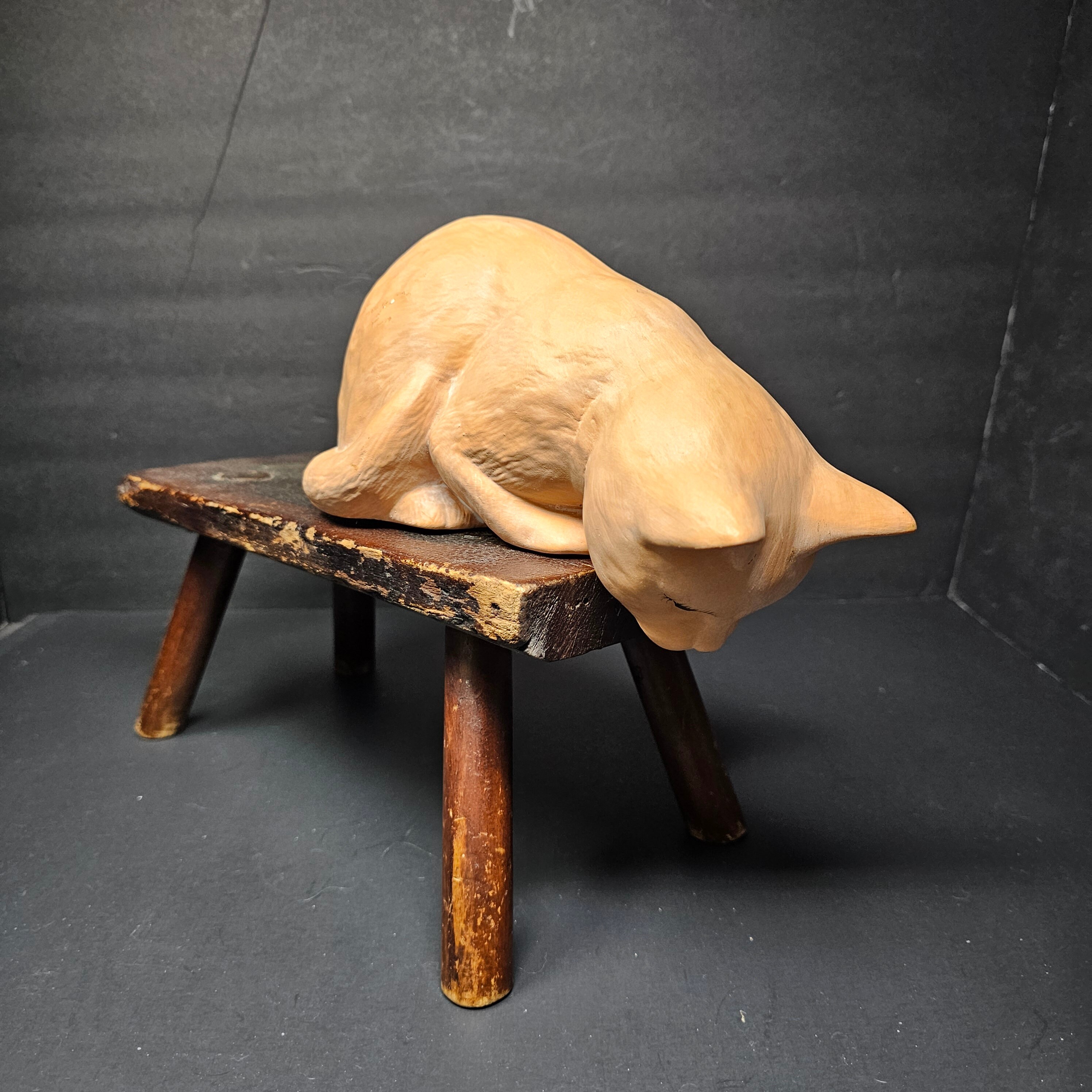 Porcelain Cat Kitty Figurine Vintage by Konopa Ceramics Oregon - Etsy