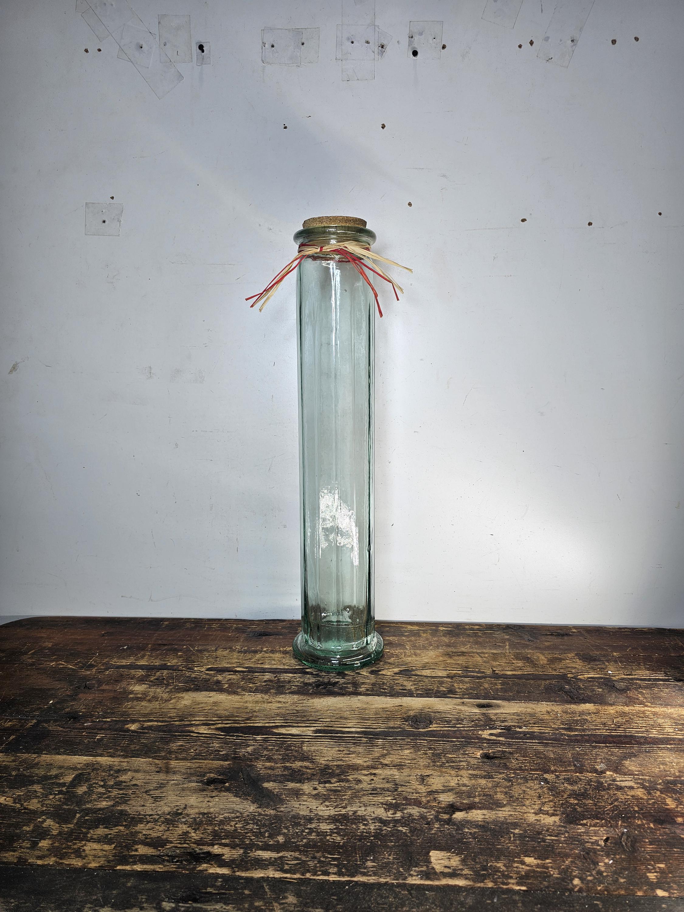 スペイン製ALBIGLASSのガラス壺　80 Vintage Albi Glass Spain Tall Apothecary Vase 23