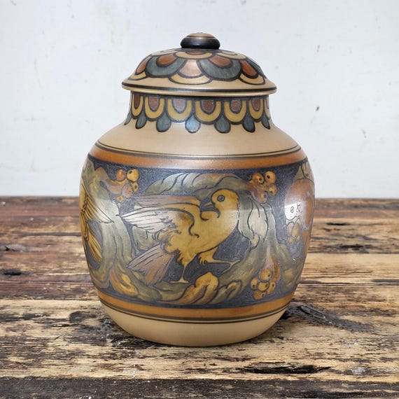 デンマーク 壺 A4【used】飾り壺 花瓶 一輪挿し 花器 ビンテージ