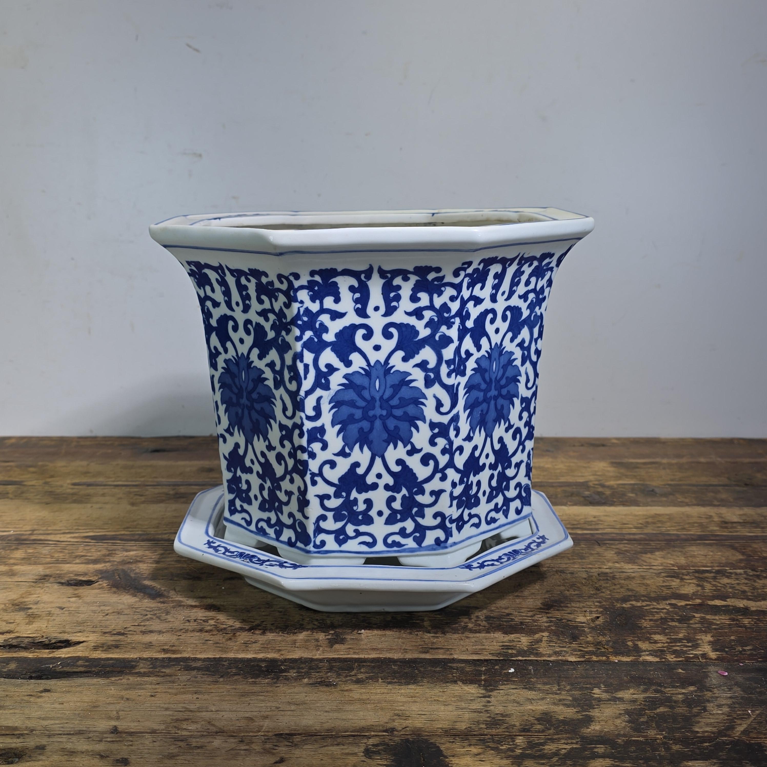 Blue and White Vintage Pots - Etsy