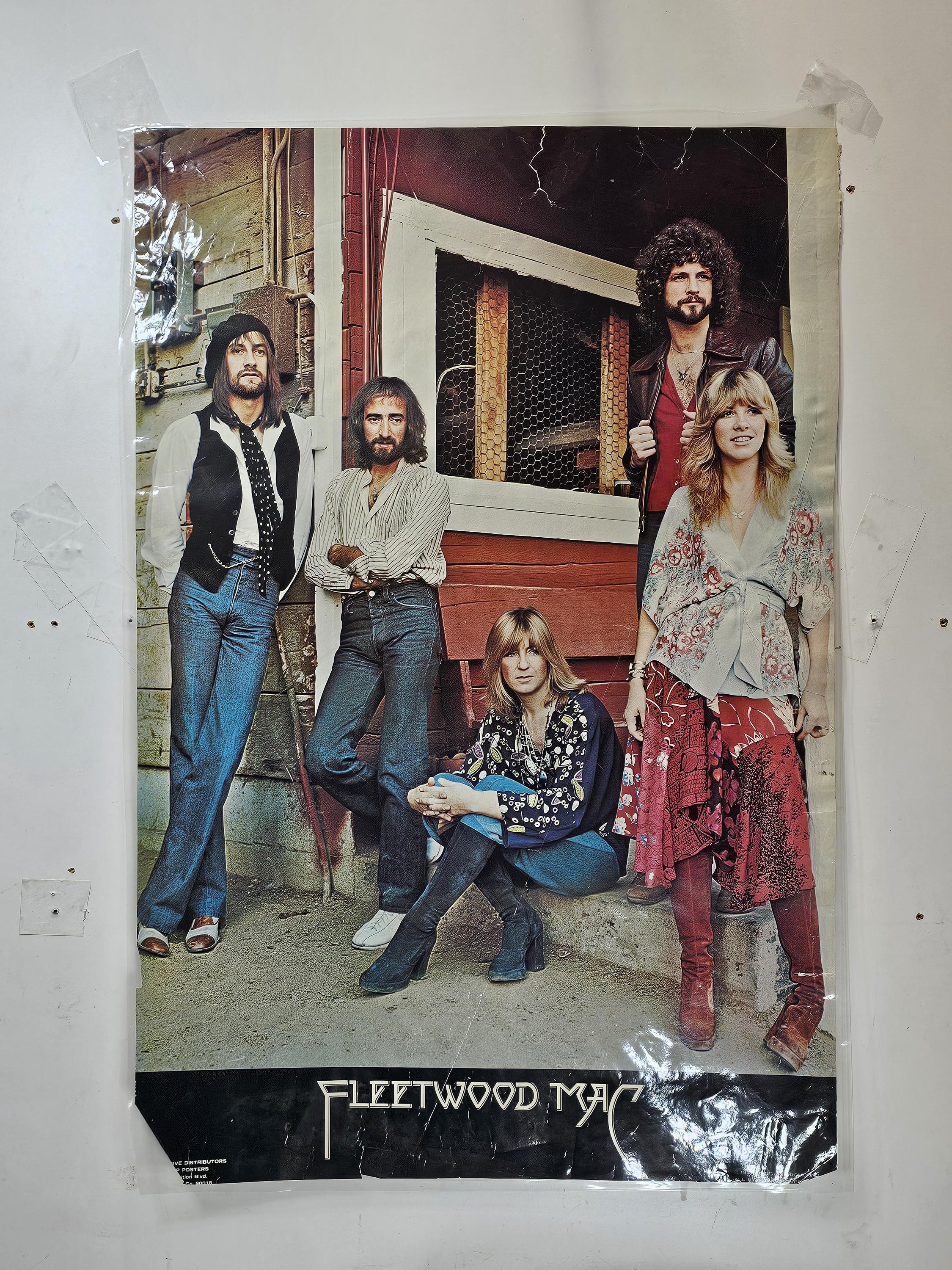 Fleetwood Mac 5タイトルレコード＆写真集 まとめ売り 1977 Fleetwood Mac Official Poster (damaged) 34.5
