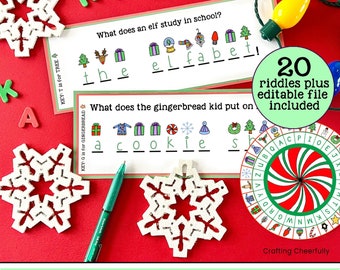 Christmas Decoder Wheel - Cipher Wheel - Christmas Activity Printable