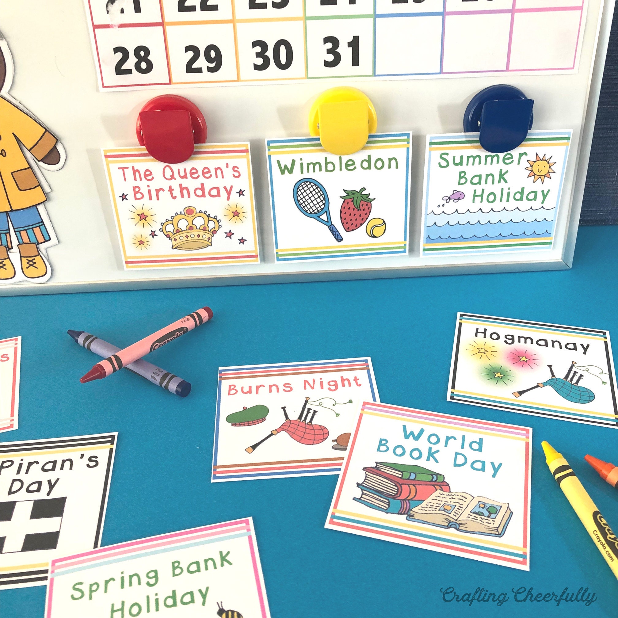 Add-On Set of UK Holiday Calendar Card Set Pocket Chart Calendar Children's Calendar Instant Digital Download Add-On Set of UK Holiday Calendar Card Set Pocket Chart Calendar Children's Calendar Instant Digital Download