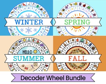 Four Seasons Decoder Wheel Bundle, Cipher Wheels, Printables