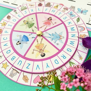 Fairy Decoder Wheel Cipher Wheel Kid's Fairy Activity Printable Instant Digital Download image 3