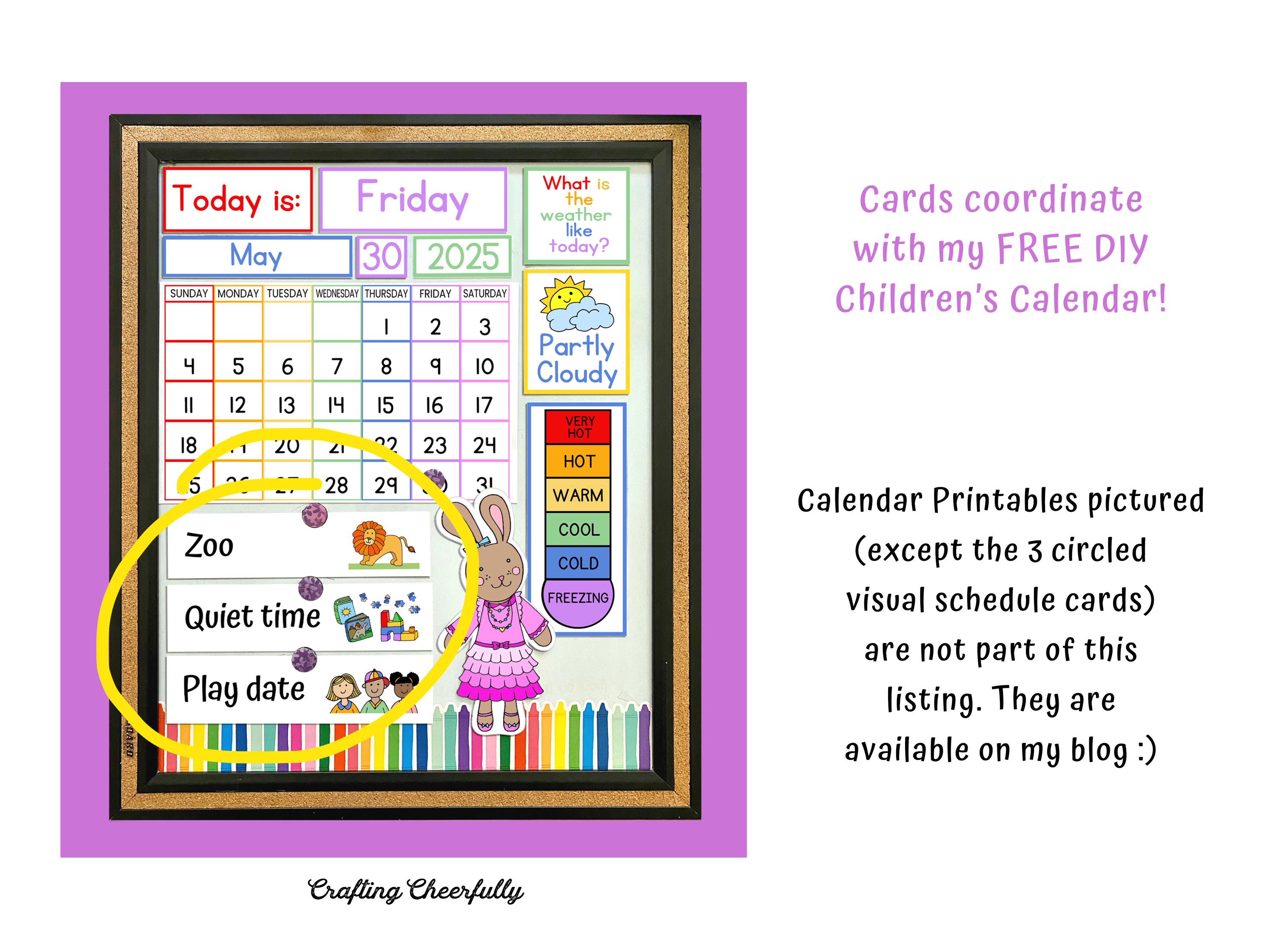 Visual Schedule Cards - Editable! - Daily Activity Routine Cards ...