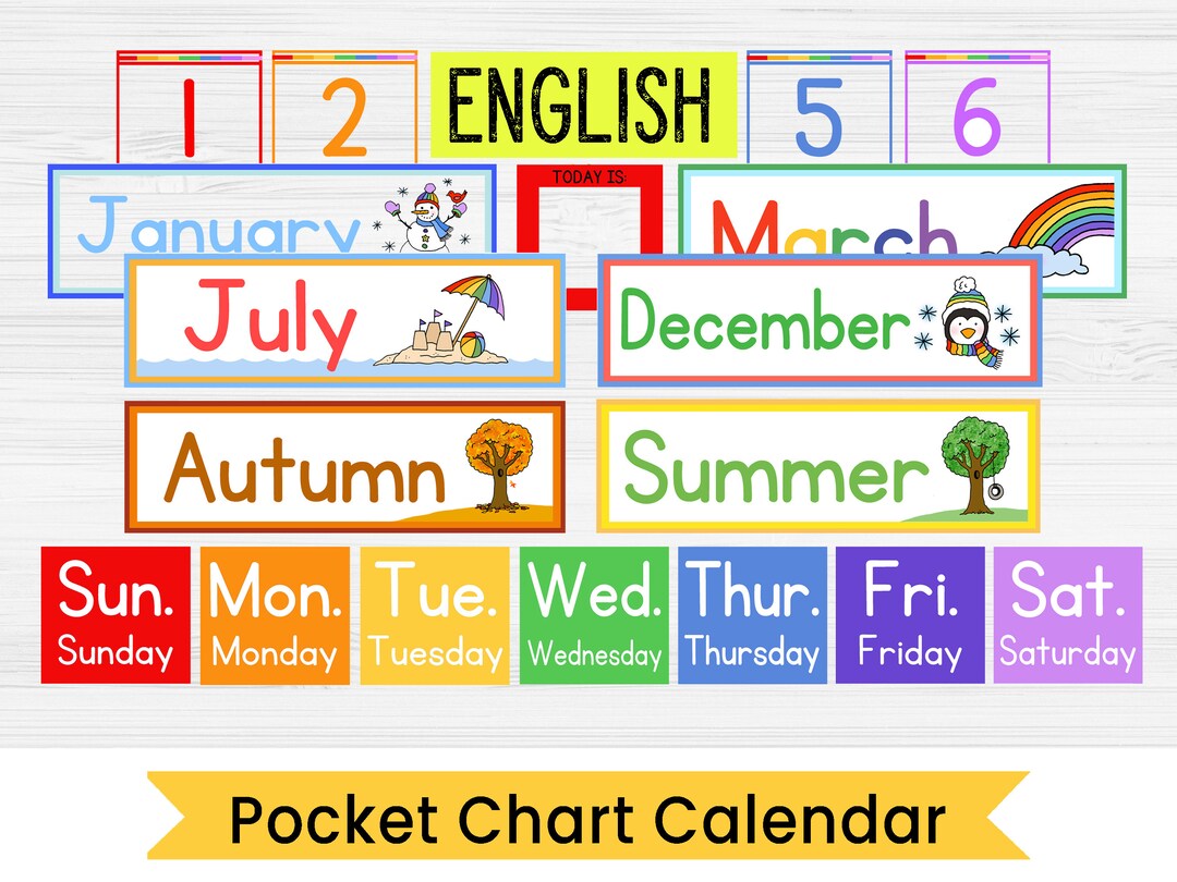 pocket-calendar-kit-for-kids-editable-pocket-chart-cards-classroom-calendar-instant-digital-download-etsy