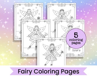 Fairy Coloring Pages - Printable Coloring Pages - Children's Activities