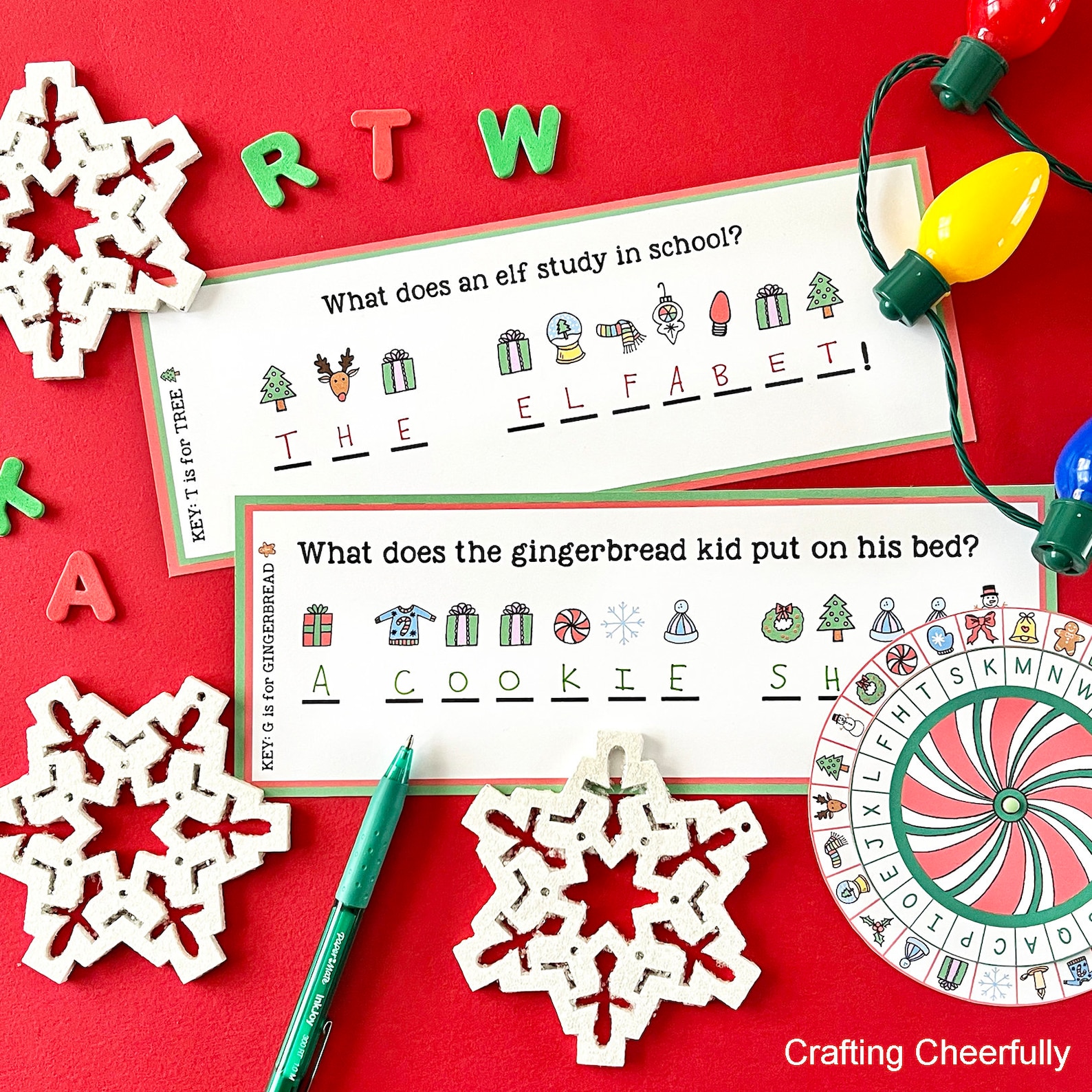 Christmas Decoder Wheel - Cipher Wheel - Christmas Activity Printable ...