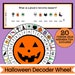 Halloween Decoder Wheel - Cipher Wheel - Halloween Activity Printable ...