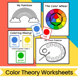 Color Theory Worksheets, Coloring Pages and Activities for Kids