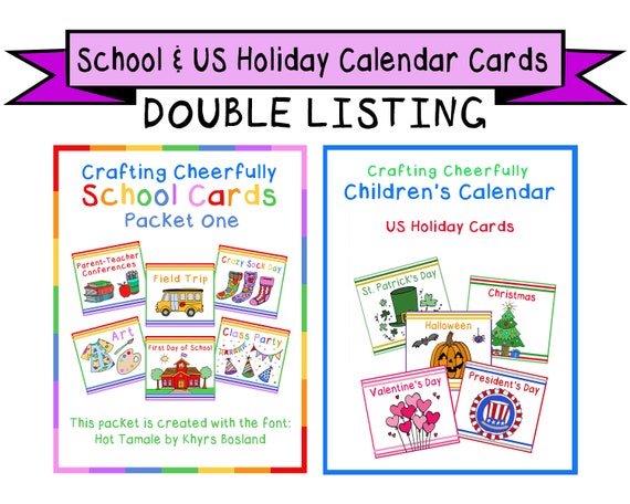 Calendar Cards For Pocket Chart