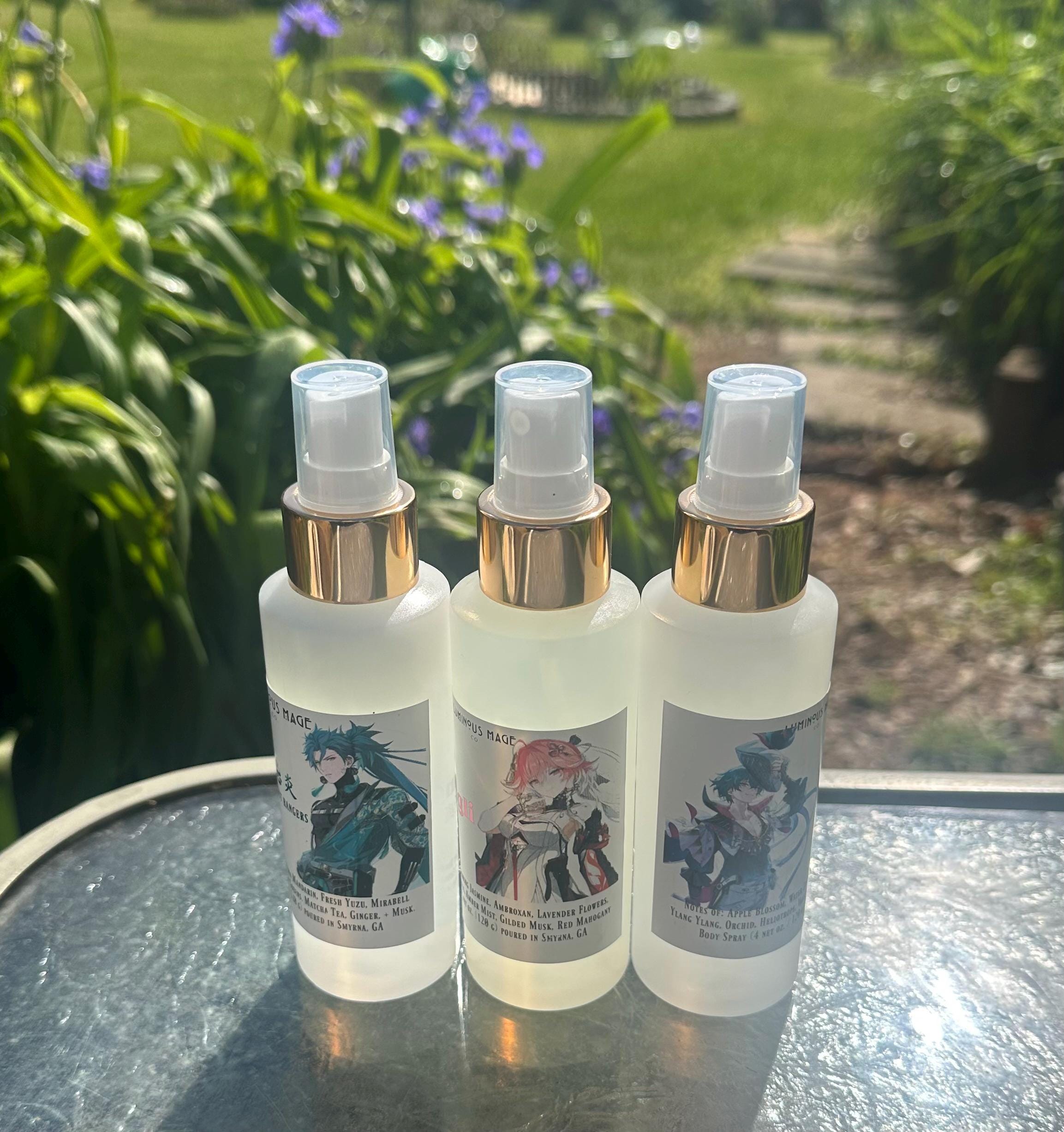 Wuthering Waves Character Body Sprays | Brant, Carlotta, Cartethyia, Changli, Ciaccona, Fleur de Lys, Jinhsi, Jiyan, Phoebe, Zani
