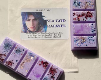 Dios del Mar Rafayel / Eclipse Sumergido / Ceras aromáticas, spray corporal y aceite corporal inspirados en el amor y el espacio profundo / Aroma a sal marina y orquídea