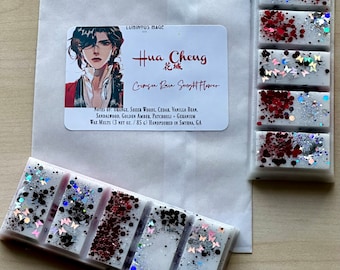 Hua Cheng / Tian Guan Ci Fu 天官赐福 / Ceras fundidas, aerosol corporal y jabón Heaven Official's Blessing / Aroma a sándalo asiático y especias