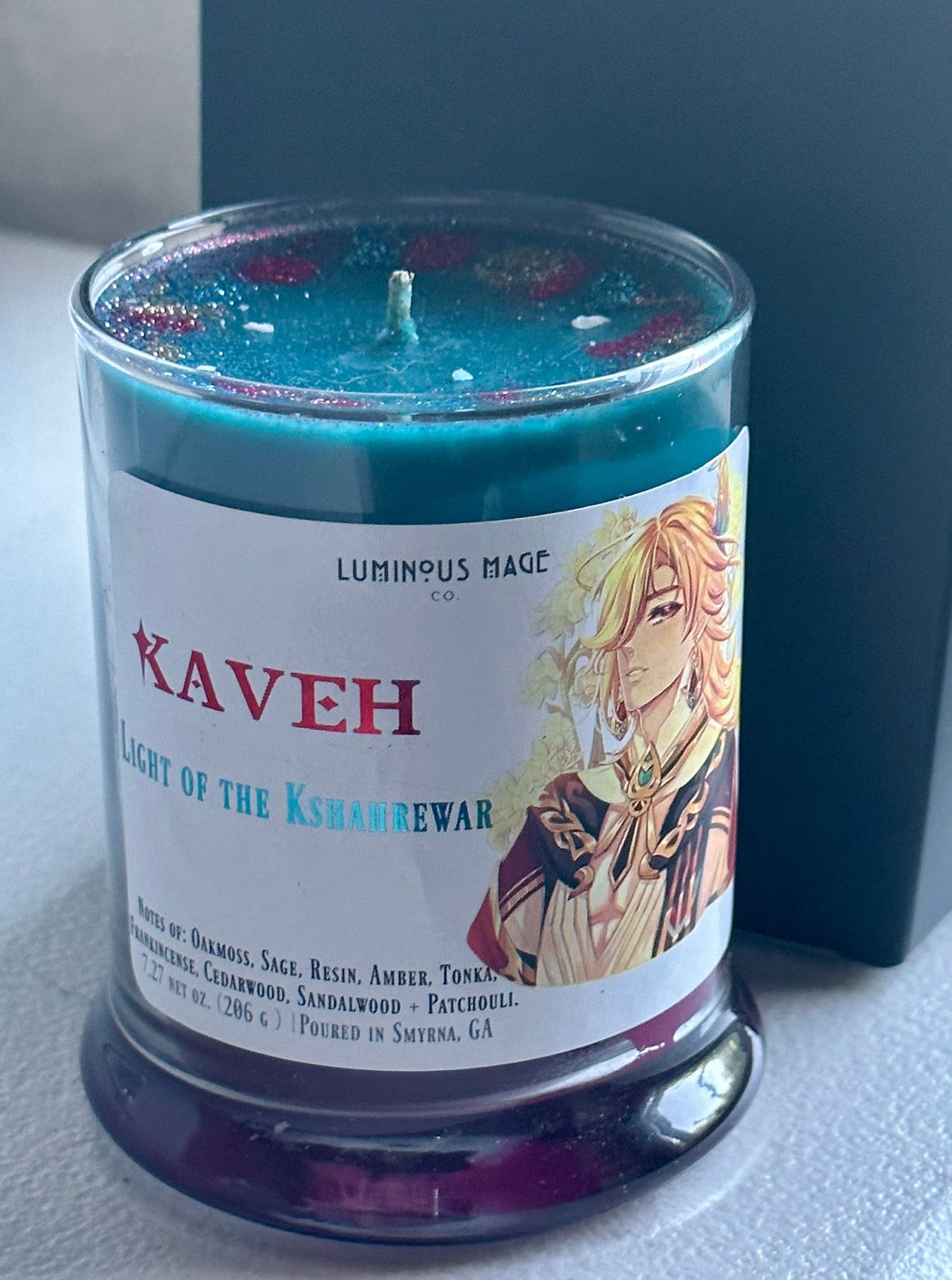 Kaveh Candle Genshin Impact Candle Dendro Element Etsy