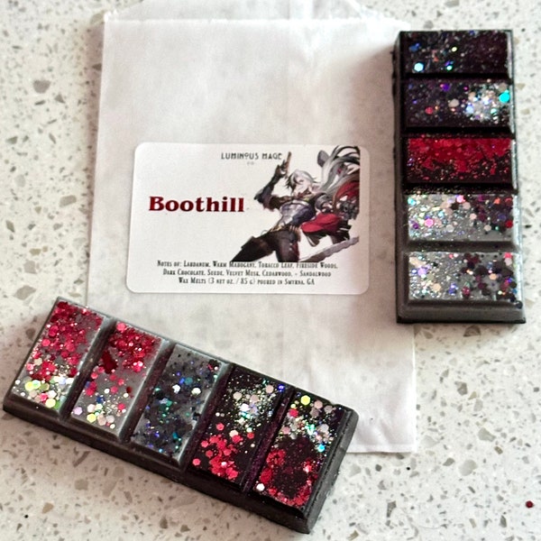 Boothill | Honkai Star Rail Wax Melts & Body Spray | Sandalwood Suede, Mahogany Teakwood, Spiced Bergamot + Labdanum, Dark Rose and Labdanum