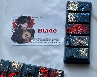Blade | Honkai Star Rail Wax Melts, Body Sprays, and Body Oil | Asian Sandalwood, Silver Sparkle, Moonstone, and Galactic Skies Scented