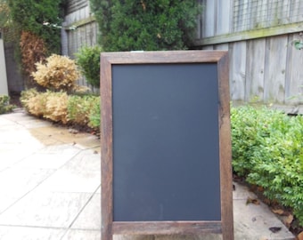 Large A-Frame Chalkboard, Recycled Timber, Rustic Blackboard,