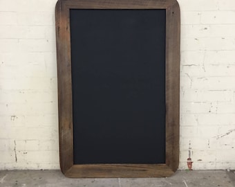 Rustic Round Edge Chalkboard, Menu Cafe Restaurant Sign, Handmade Wedding, Recycled Reclaimed Timber, Custom Size