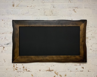 Charred Driftwood Framed Chalkboard, Restaurant Menu Black Board
