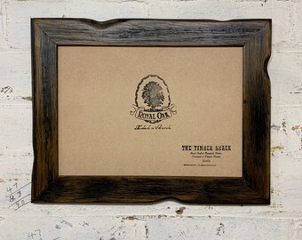 Charred Driftwood Picture Frame, Rustic Photo Frame, A4, A3, 8x10, 6x4, All Sizes