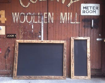 Rustic Chunky Chalkboard, Wall Hung Blackboard, Menu Sign, Recycled Timber,