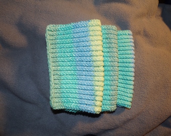 Set of 3 Knitted Dish/Wash Cloths