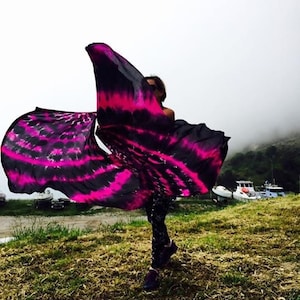 Weighted Silk Spin Flags! Poi Performance Flow Prop. Customizable Made-To-Order UV Options