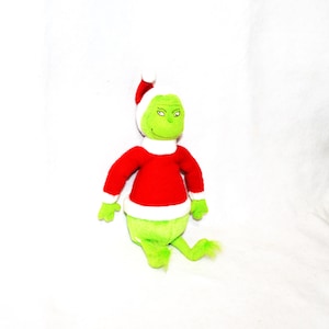 Christmas Grinch Doll Dr. Suess Story Book Characters Santa Claus Children's How the Stole Christmas Plush Toy Black Owned Business Shop