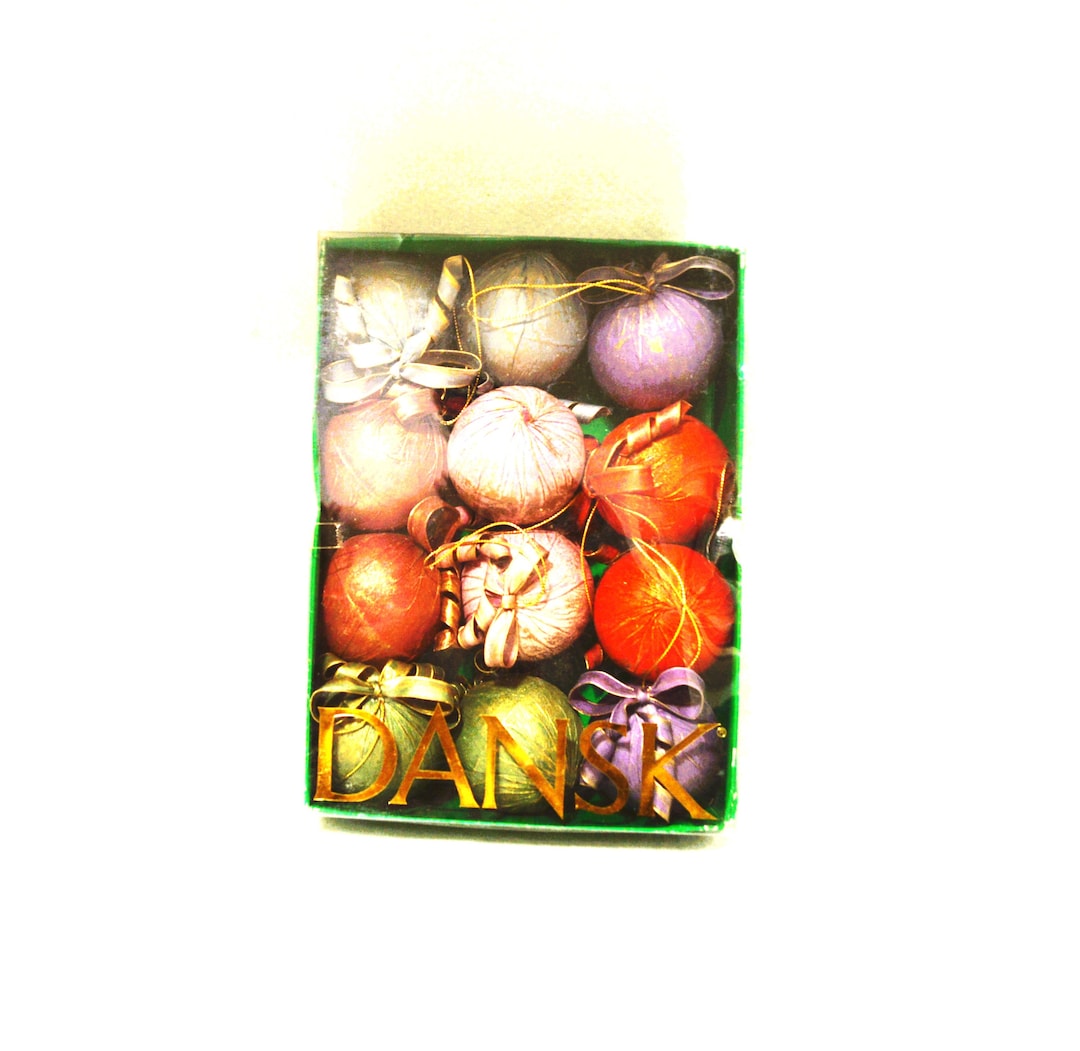 Dansk Christmas Ornaments 1990's Holiday Scandinavian Deco Etsy