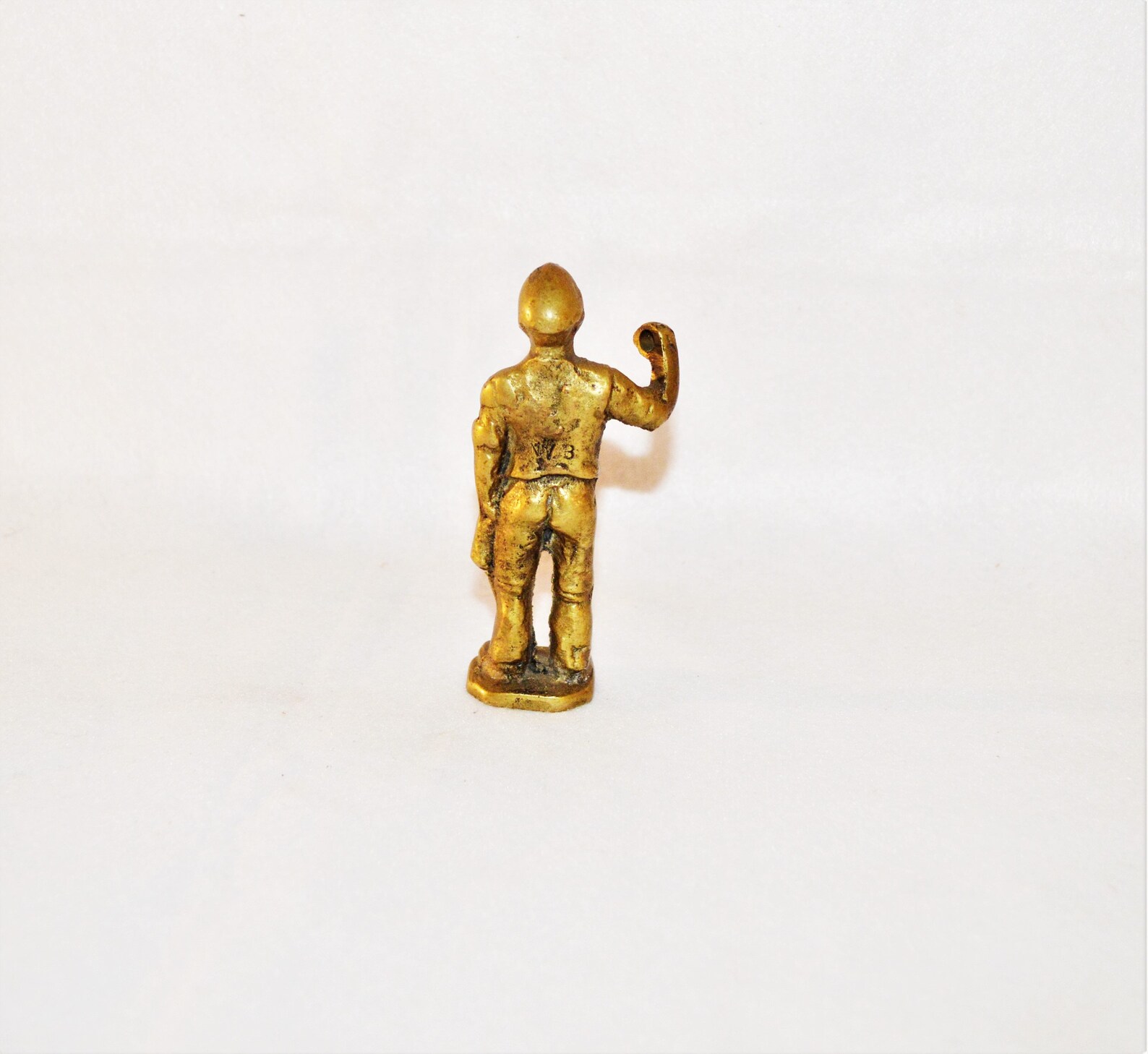 Brass Soldier Figurine Man Statue Gold Military Officer Guy Etsy