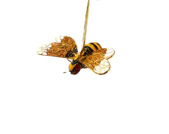 Vintage humleprydnad: Cloisonné miniatyr juldekorationer, juldekorationer