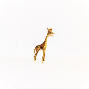Brass Giraffe Figurine Gold Statue Animal Zoo Collectible Children&#39;s Baby&#39;s Room Decor Black Owned Business Shop