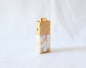 Gold Perfume Atomizer Travel Mother of Pearl Art Deco Vanity Table Decor Compact French Boudoir Black Owned Business Shop