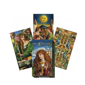Cartas de Tarot Vintage, Baraja de Cartomancia Gitana, Oráculo, Adivino, Lectura Psíquica, Tarot Prerrafaelita, Clarividencia, Brujería, Baraja de 78