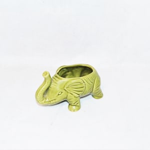 Elephant Planter Flowerpot Ceramic Plant Holder Black Owned Business Shop