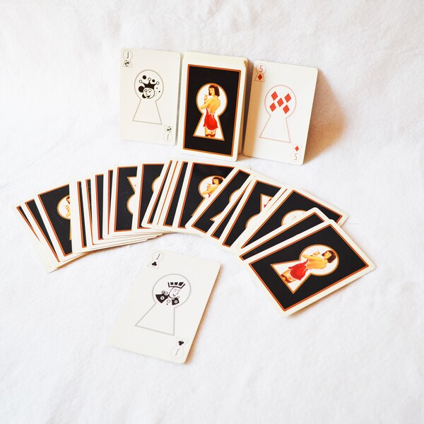 50s Nude Deck Cards Etsy
