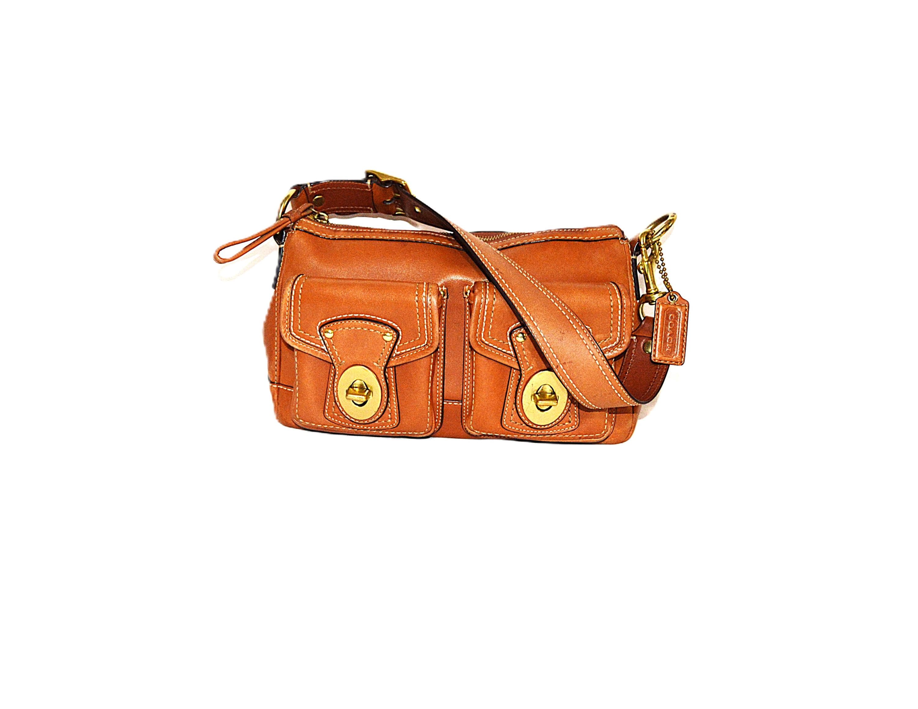 バッグ Coach brown Legacy Shoulder Bag Coach Hobo Legacy Tan Brown Shoulder Bag Gold Celedon